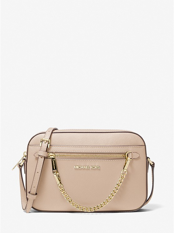 Jet Set Large Saffiano Leather Crossbody Bag | Michael Kors US