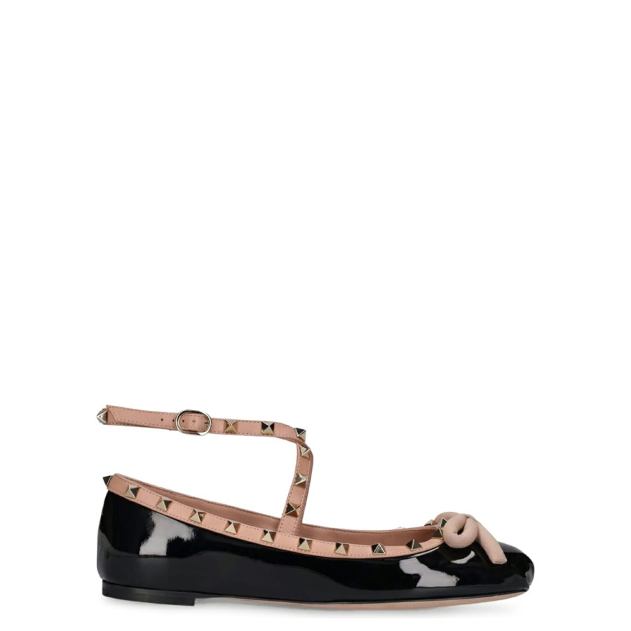 Valentino Rockstud Ballerinas In Patent Leather, Brand Size 37 ( US Size 7 ) | Jomashop.com & JomaDeals.com