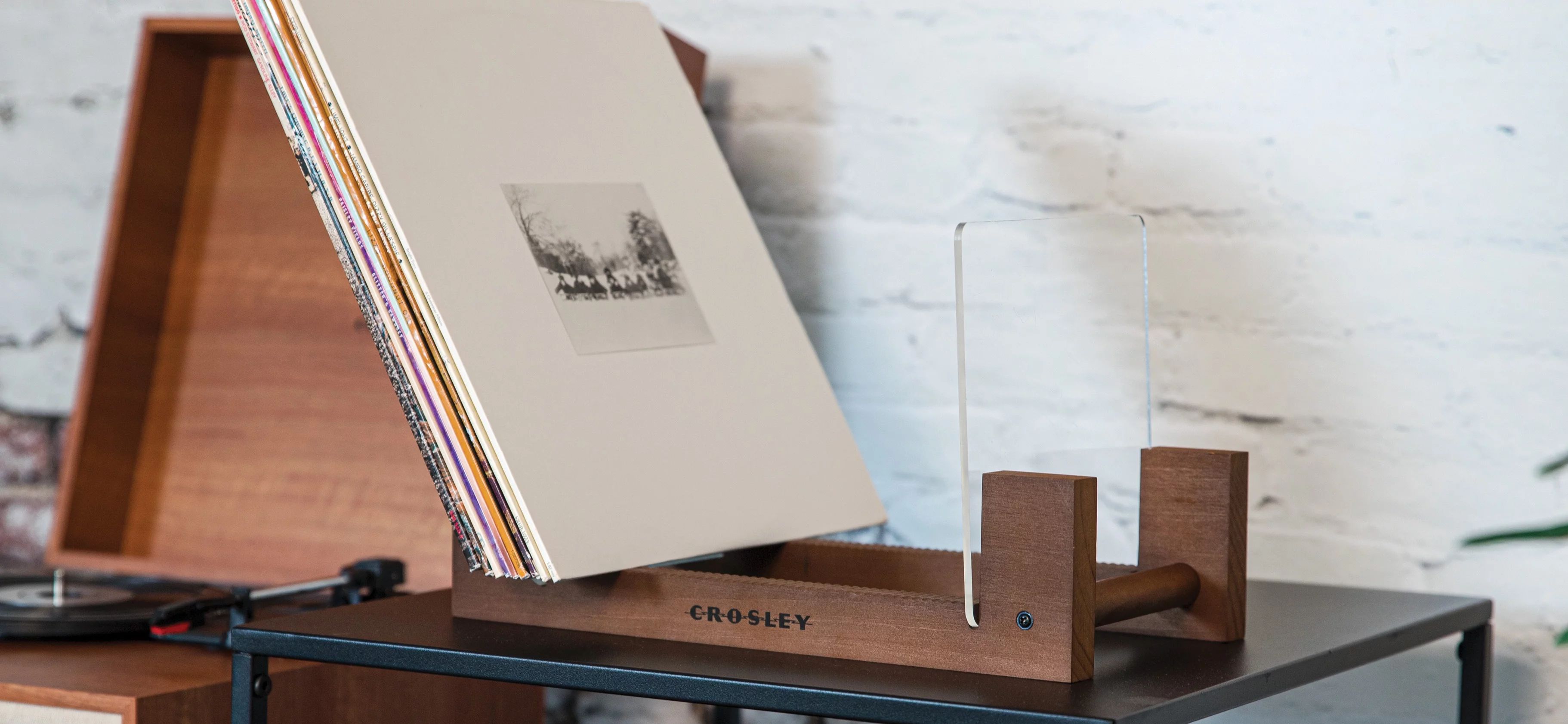 Crosley Record Display Stand and Storage Turntable Accessory | Walmart (US)