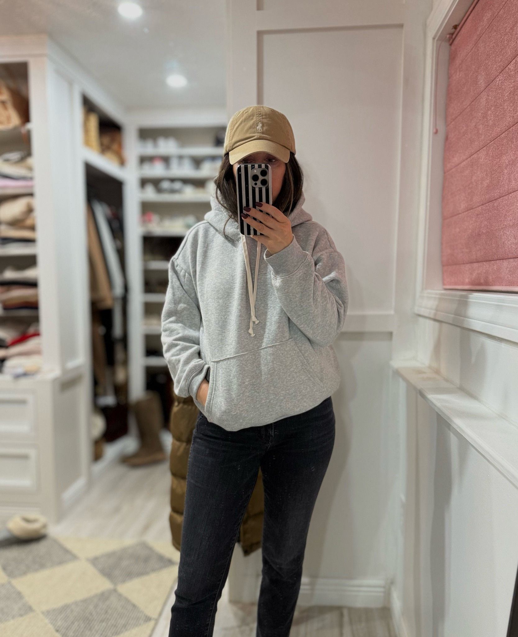 Love this hoodie so much. It feels so luxe. I sized up to Medium for a relaxed fit.  
Jeans tts


#LTKStyleTip #LTKSaleAlert