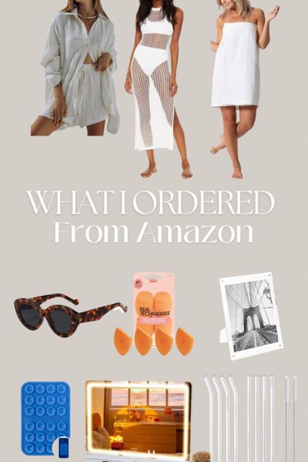 What I bought from amazon this week 

Amazon finds, amazon home, amazon sunglasses, amazon coverup, beauty sponge, beauty, acrylic picture frame, swim coverup, two piece set

#LTKtravel #LTKstyletip #LTKunder50