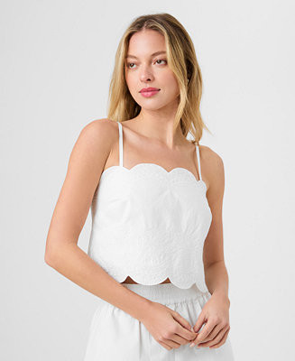 French Connection Women's Embroidered Strappy Top - Macy's | Macy's