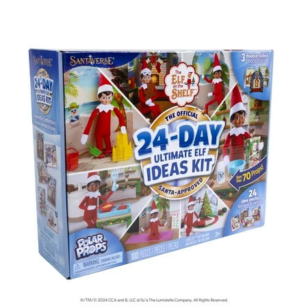 The Elf on the Shelf 24-Day Ultimate Kit – Official Elf Ideas and Props for Holiday Magic (Scout Elf not Included) | Walmart (US)