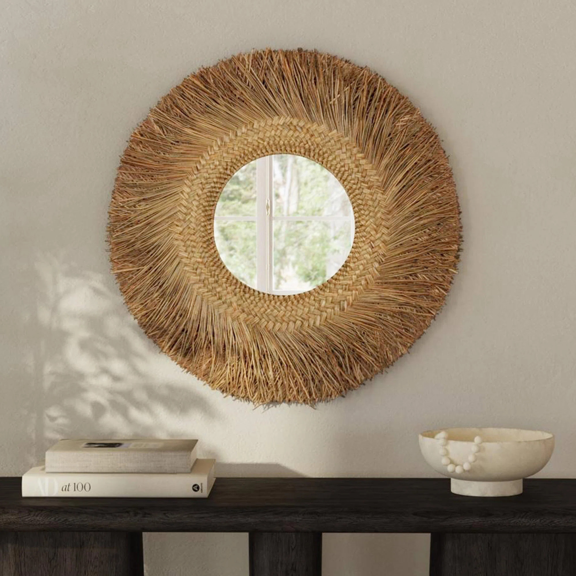 Braided Seagrass Mirror | Wayfair North America