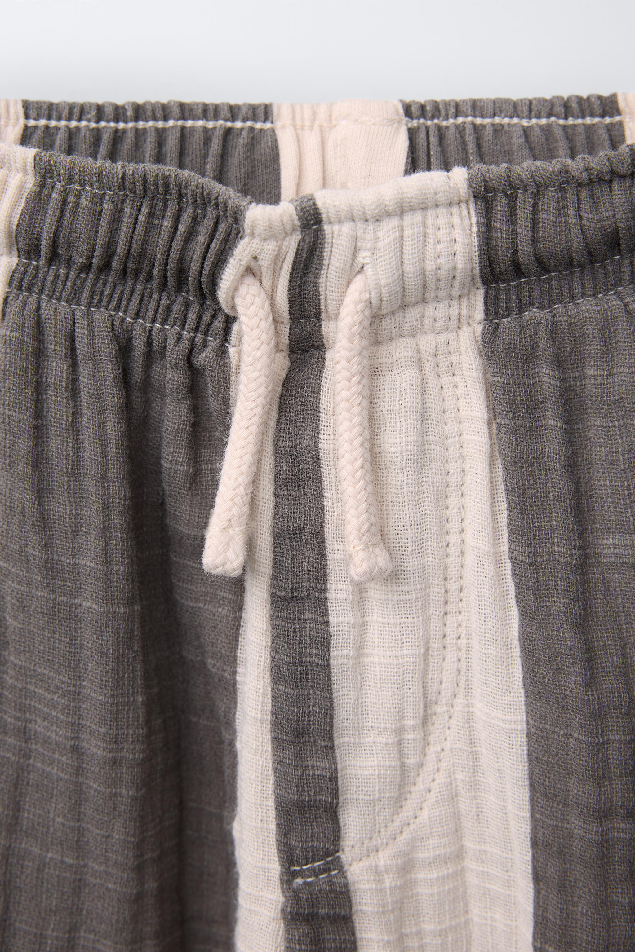 STRIPED COMBINATION PANTS | Zara US