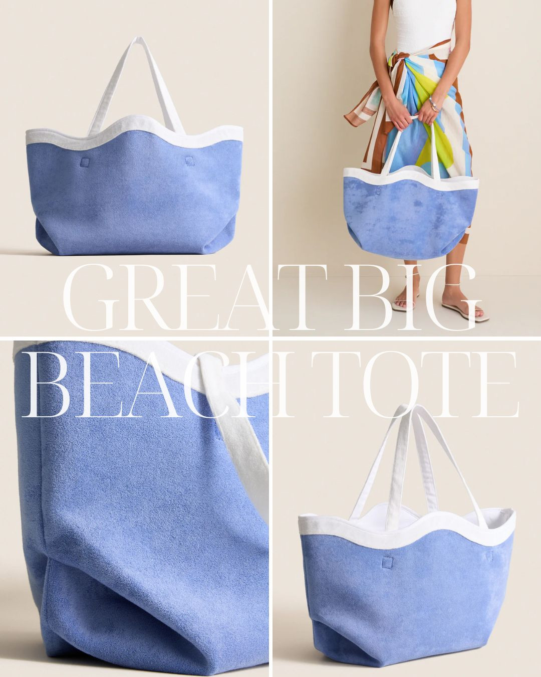 great big beach tote! love this cornflower blue!  

 #LTKSeasonal #LTKSwim #LTKTravel