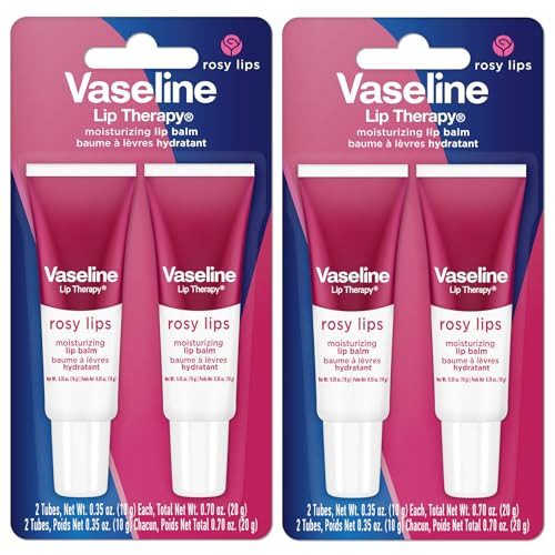 Vaseline Lip Therapy Rosy Lips Moisturizing Lip Balm - Twin Pack (2-Pack) | Amazon (US)
