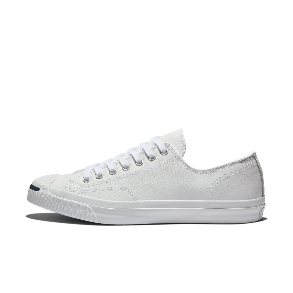 Converse Jack Purcell Tumbled Leather Low Top Shoe Size 3 (White) | Converse (US)