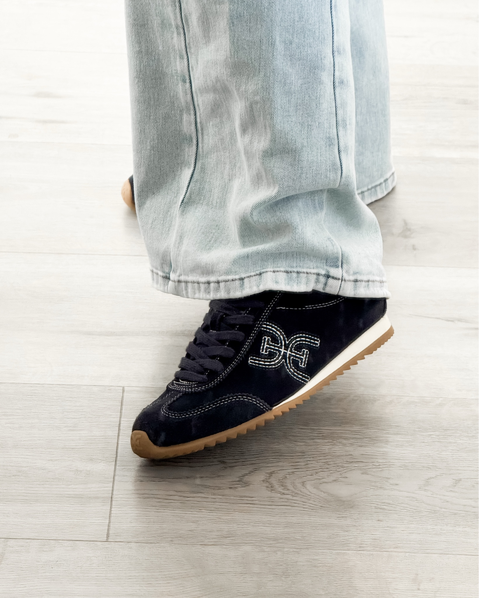 Sale Alert 🚨
The perfect everyday sneaker with that cool-girl, effortless vibe that works with literally everything. Denim, leggings, dresses, and even casual office looks.

They have that retro-inspired silhouette with the prettiest neutral suede, contrast stitching, and a comfy gum sole that gives just enough edge while still staying classic. Lightweight, cushioned, and easy to wear all day without feeling bulky or stiff.

AND the best part: they’re currently on SALE!
Such a good time to grab a pair if you’ve been wanting a versatile sneaker you’ll reach for nonstop.
I just ordered a second color. 
Shown in the color Midnight Blue, but looks Black.
(Size down half size as they do run a tad big)

Perfect for:
• everyday errands
• travel days
• casual outfits
• mom life
• weekend wear

Sam Edelman sneakers • Sam Edelman sale • Nordstrom sneaker sale • women’s neutral sneakers • retro sneakers women • everyday casual sneakers • comfortable walking sneakers • gum sole sneakers • suede sneakers women • fashion sneakers on sale • Nordstrom half yearly sale shoes • stylish everyday sneakers 

#NordstromSale #NordstromHalfYearlySale #SamEdelman #SneakerStyle #EverydaySneakers #NeutralStyle #CasualChic #SaleFinds #LTKSale #LTKUnder100 #LTKFinds #LTKStyle #WardrobeBasics #CapsuleWardrobe #MomStyle #EffortlessStyle #RetroSneakers #ComfortAndStyle #SpringSneakers #EverydayOutfits

#LTKFindsUnder100 

#LTKTravel #LTKootd #LTKSaleAlert