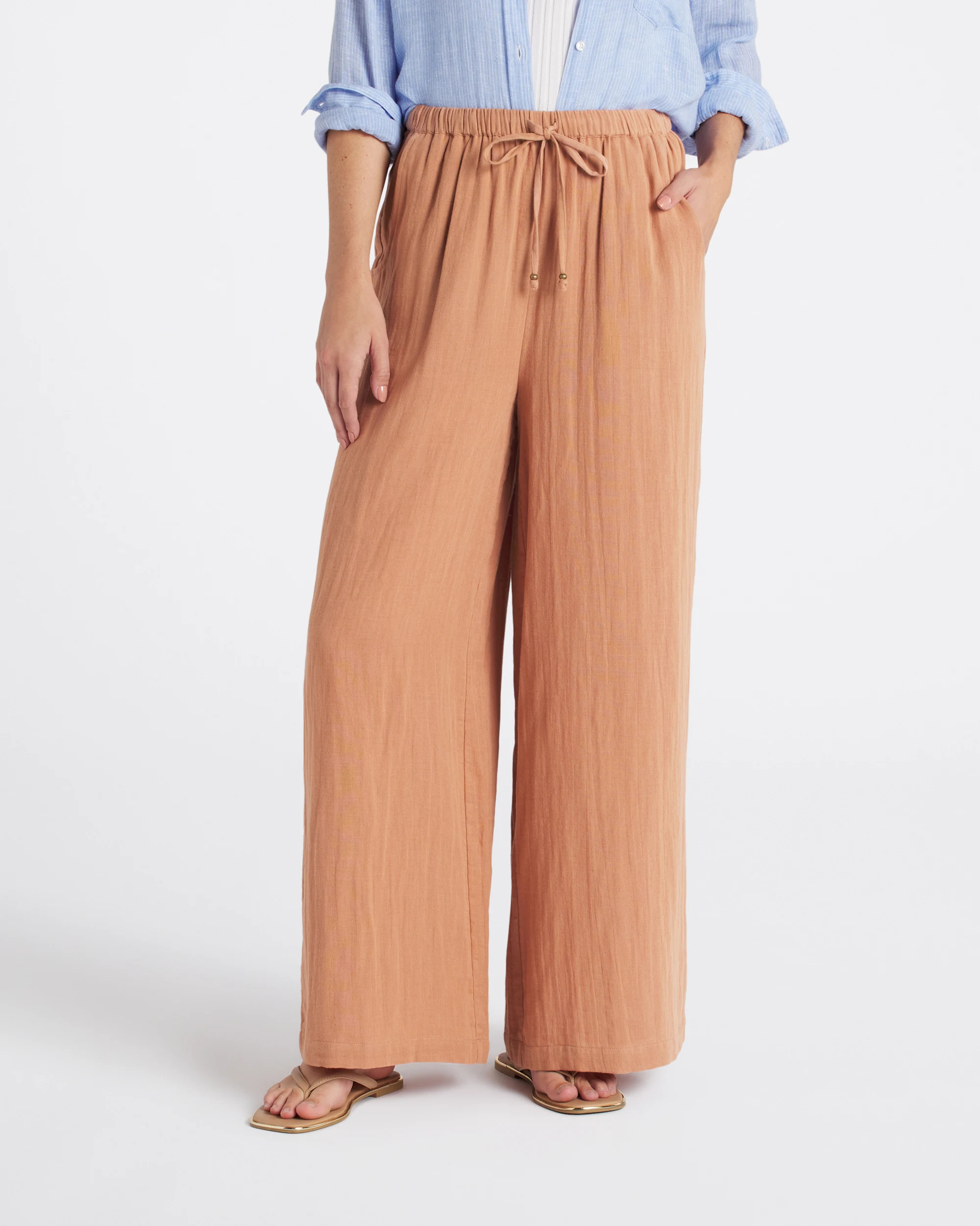 Tie Front Wide Leg Pant | Stitch Fix