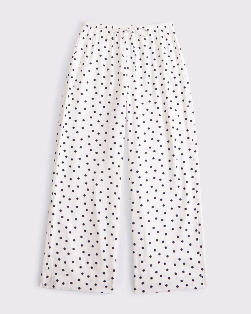 Linen-Blend Pull-On Pant | Abercrombie & Fitch (US)