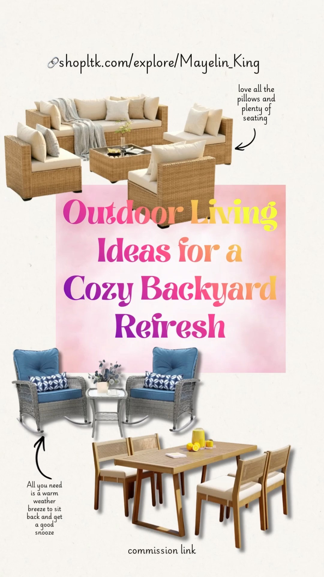 patio furniture
Outdoor Living Ideas for a Cozy Backyard Refresh


Keywords: backyard patio ideas, outdoor dining sets, patio decor inspiration, stylish outdoor furniture, backyard makeover ideas, cozy outdoor living
#home #patioinspo #outdoorliving

#LTKSeasonal #LTKHome