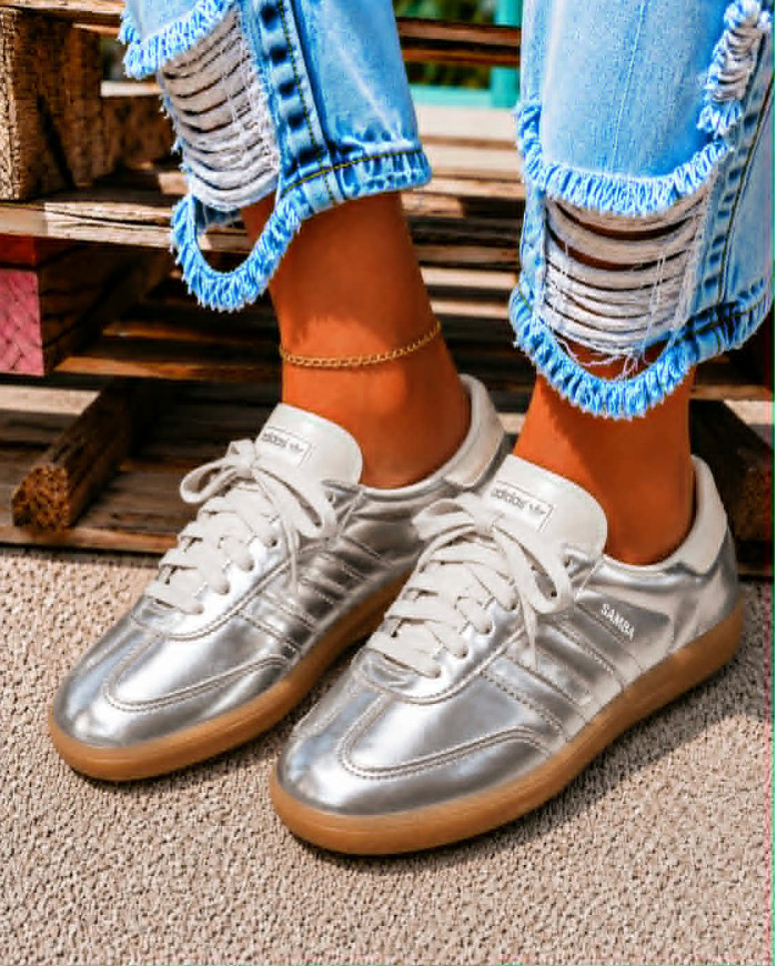 I dont know about you, but I am obsessed with silver sneakers right now. They instantly add a fun, fashion forward touch to any outfit, making them a must have for back to school season.

You can wear them with jeans, leggings, skirts or even switch out the shoelaces for your favorite game day colors. These are such a fun everyday essential for school drop off, errands, practices and everything in between.

Comment SILVER and Ill send you the link.

@adidas #createdbyadidas #adidasbacktoschool #adidasstyle #ad #backtoschool

#LTKdayinmylife #LTKgrwm #LTKootd