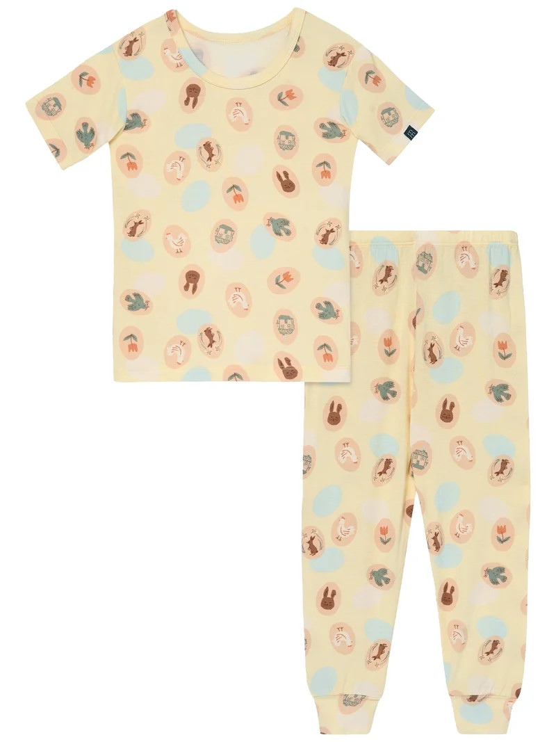 Modern Moments by Gerber Toddler Neutral Super Soft Easter Pajama Set, 2-Piece, Sizes 12M-5T | Walmart (US)