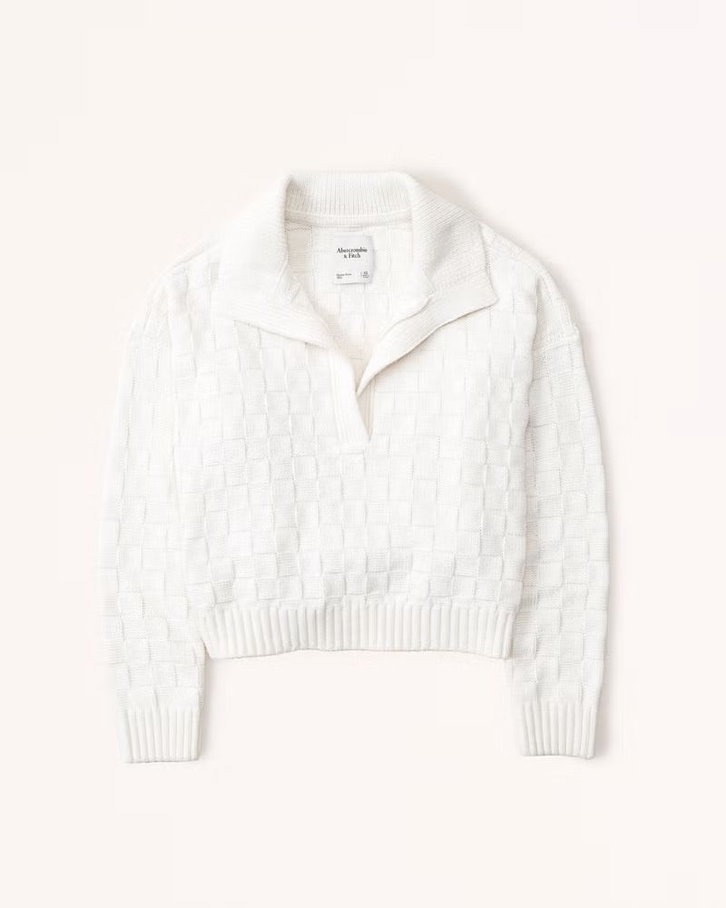 Women's Notch-Neck Sweater Polo | Women's | Abercrombie.com | Abercrombie & Fitch (US)