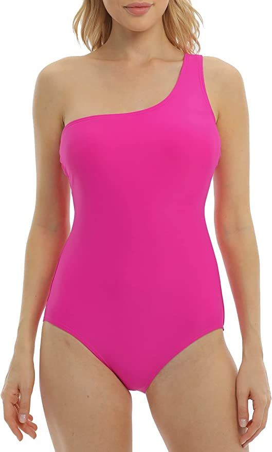 Halcurt Women's One Piece Swimsuits One Shoulder Swimwear Monokinis Bathing Suit | Amazon (US)