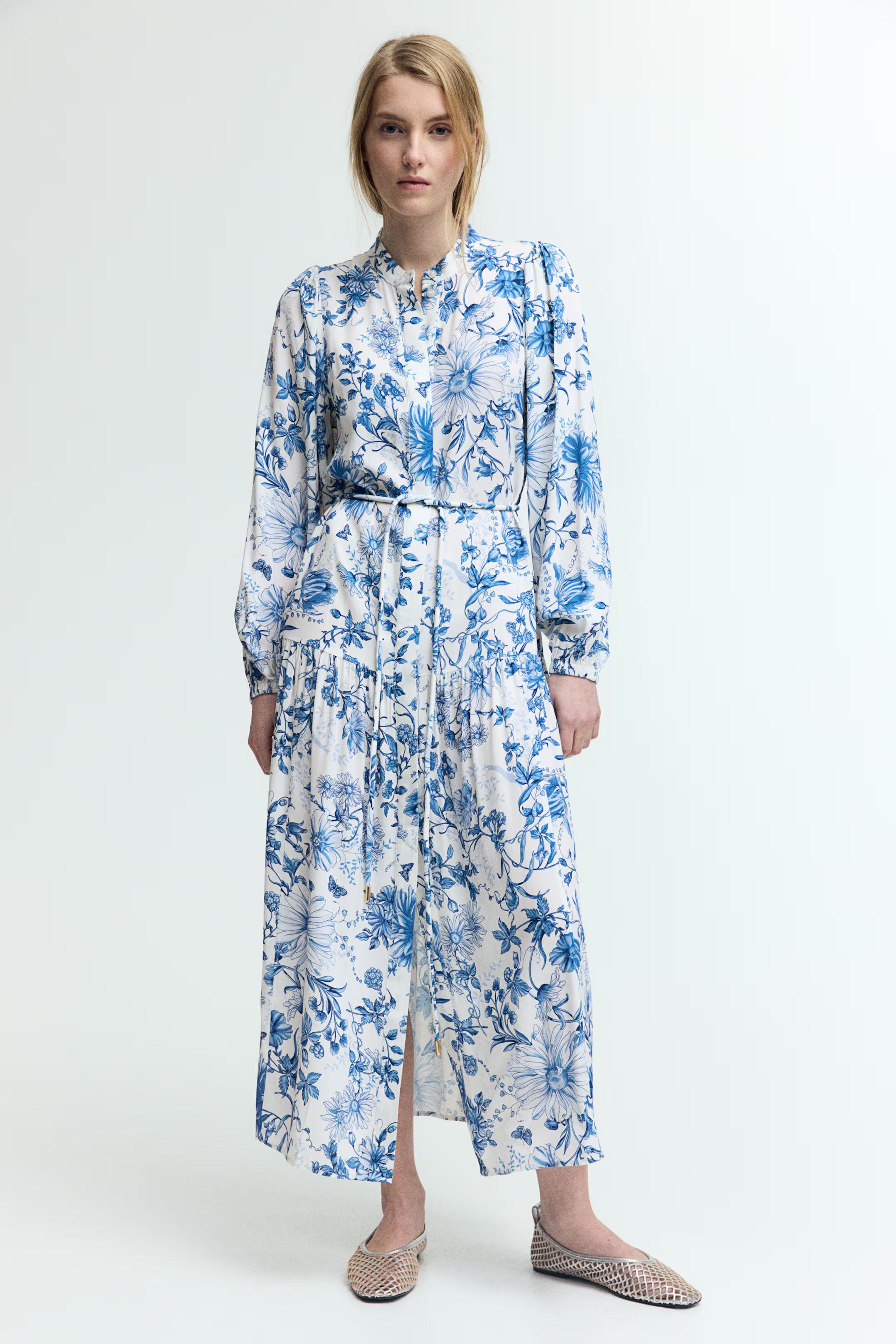 Long puff-sleeved dress | H&M (UK, MY, IN, SG, PH, TW, HK)