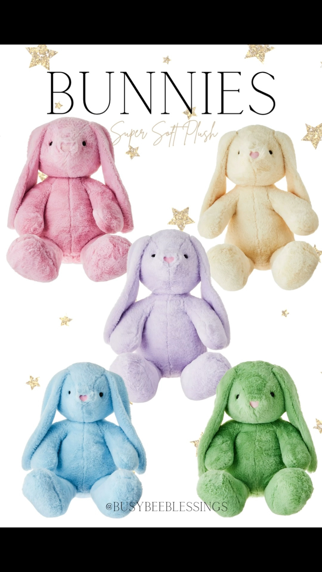 This bunny is the ultimate Cuddle Buddy for Easter! 🐰 
Make this Easter extra special with the large Easter Bunny Plush (25 in)! With its silky soft fur, adorable floppy ears, and oversized cuddly design, this plush bunny is the perfect surprise for your little one’s Easter basket. Whether it’s for snuggling, decorating, or gifting, this sweet bunny is sure to bring smiles and warm hugs all season long.

✨ Why You’ll Love It:
🧸Super Soft & Huggable – Made with ultra-plush material for endless snuggles.
🐣Perfect Easter Gift – A heartwarming addition to any Easter basket.
🐰Generous 25-Inch Size – Big enough for extra-cozy cuddles.
🎨Adorable & Timeless Design – Classic colors with floppy ears for the sweetest look.
🍭Pairs with Easter Treats & Toys – Perfect alongside eggs, chocolates, and other fun surprises!

#LTKKids #LTKFamily #LTKSeasonal