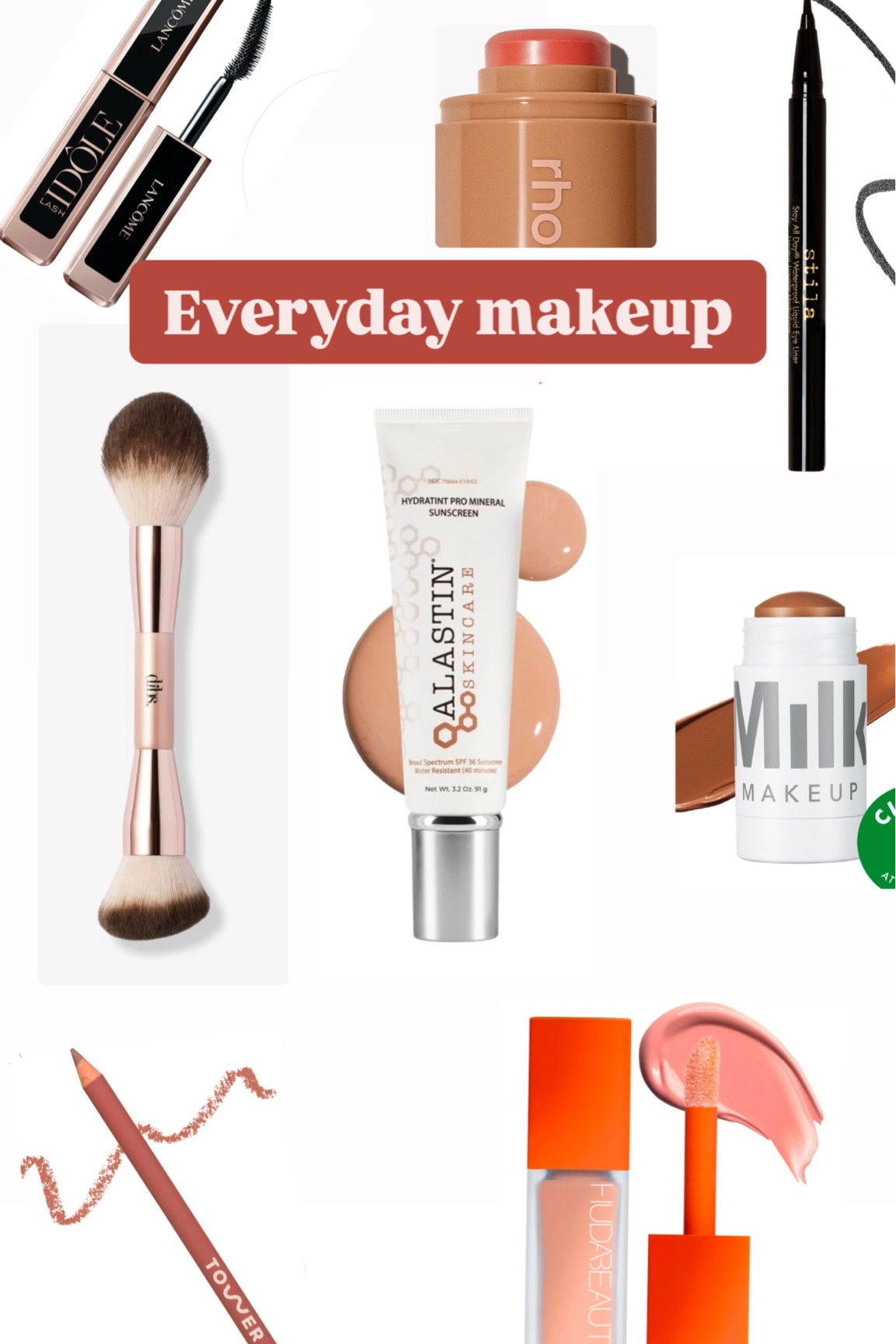 Milk bronzer shade- baked
Rhode blush shade- freckle
Huda concealer shade- pink pomelo 
Tower 28 lip liner shade- work of art

#LTKBeauty