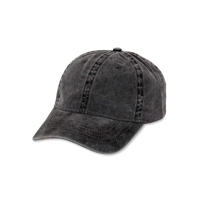 Time and Tru Solid Washed Baseball Cap - Walmart.com | Walmart (US)