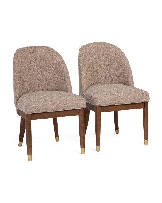 2pk Morgan Slub Textured Dining Chairs | TJ Maxx