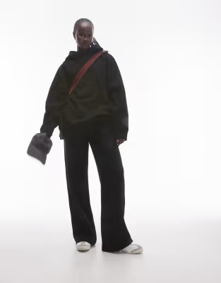 Topshop co ord straight leg jogger in black | ASOS (Global)