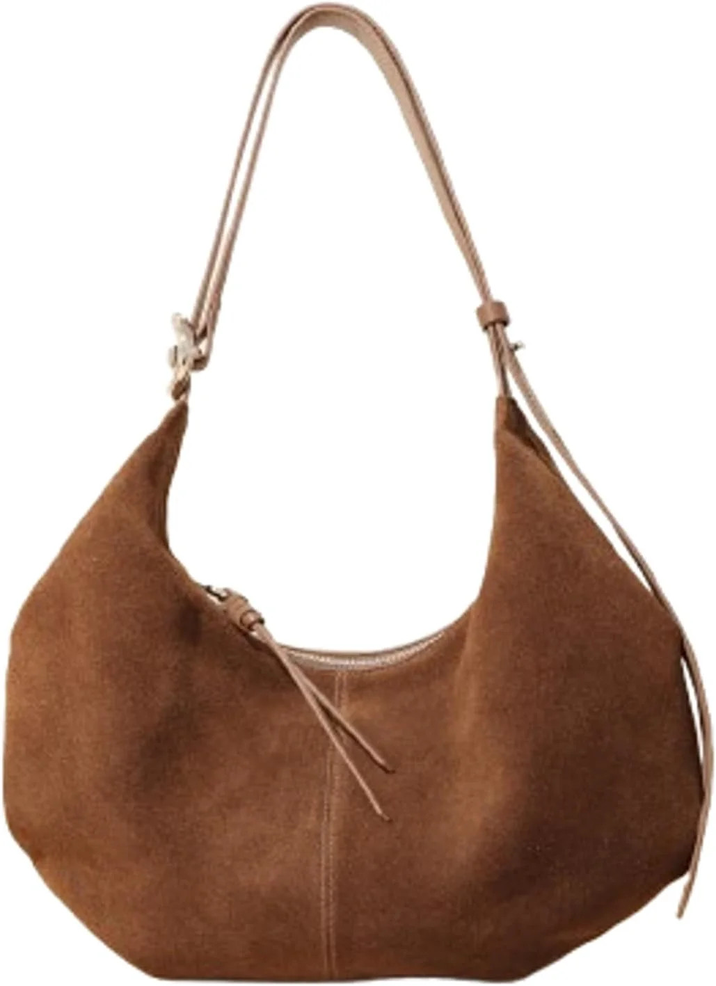 Trendy Suede Leather Crescent Crossbody Purse Women Cute Dumpling Hobo Bags Slouchy Shoulder Satc... | Walmart (US)