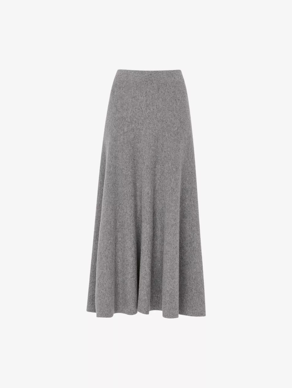 A-Line Knitted Wool Midi Skirt | Selfridges