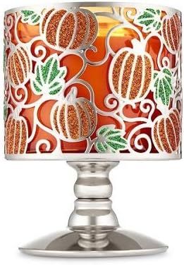 Bath and Body Works Sparkly Pumpkins Pedestal 3 Wick Candle Holder. | Amazon (US)