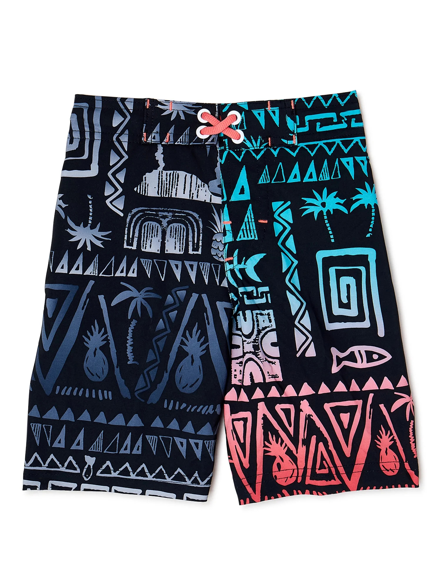 Wonder Nation Boys’ Quick Dry Swim Trunks with Back Pocket, UPF 50+, Sizes 4-18 & Husky | Walmart (US)