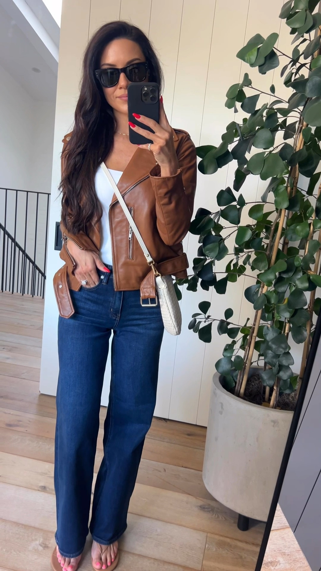 The $50 jeans you need in your life. They are so flattering and comfy. I’m wearing a size 25 my Moto jacket and bodysuit are also super budget friendly too.

#LTKOver40 #LTKSeasonal #LTKFindsUnder50