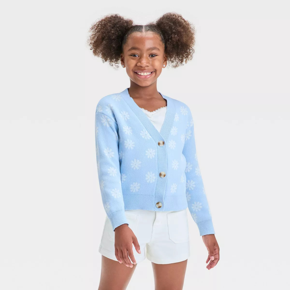 Girls' Button-Front Cardigan - Cat & Jack™ | Target