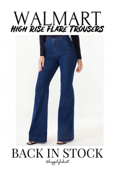 Walmart viral High rise flare trousers back in stock in all sizes only $30

#LTKfindsunder50 #LTKstyletip