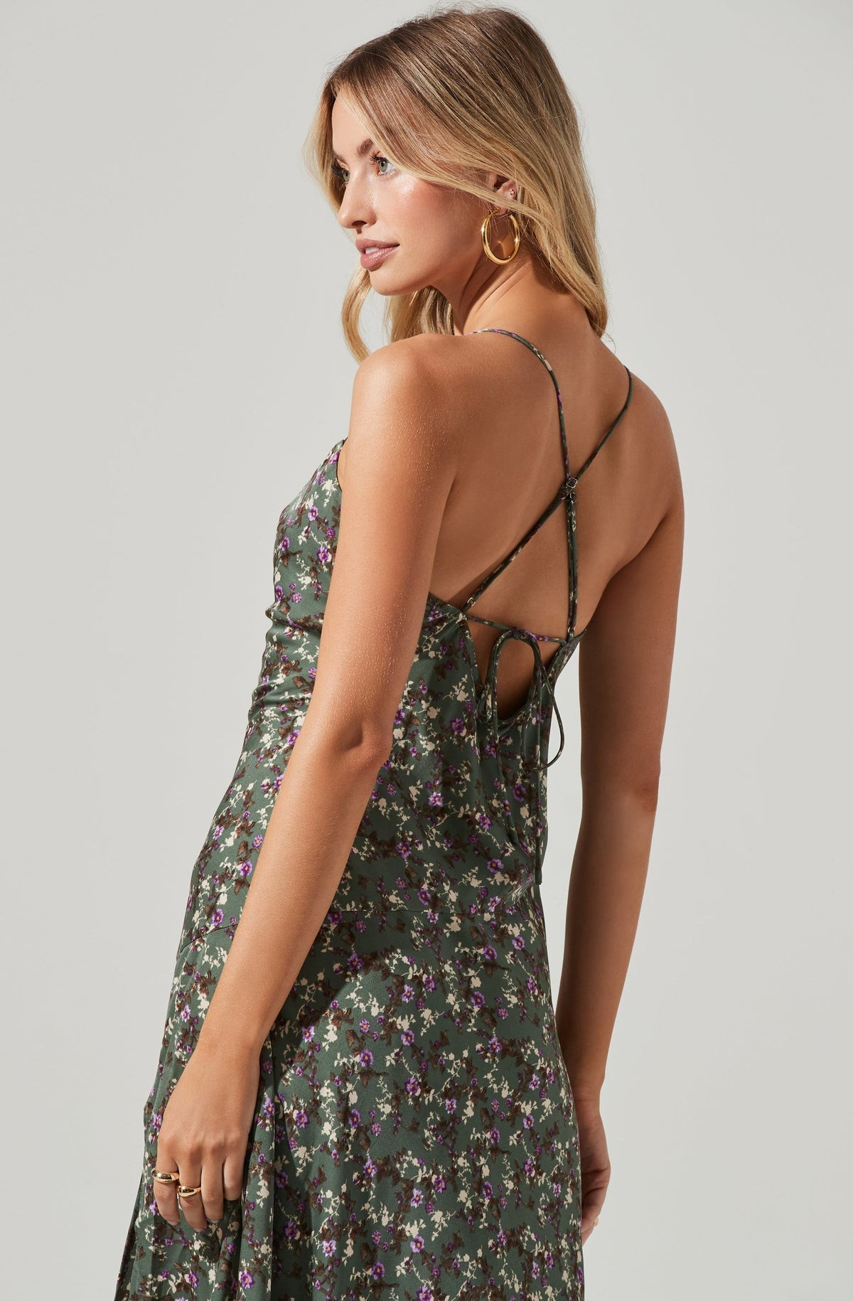 Gaia Floral Midi Dress | ASTR The Label (US)