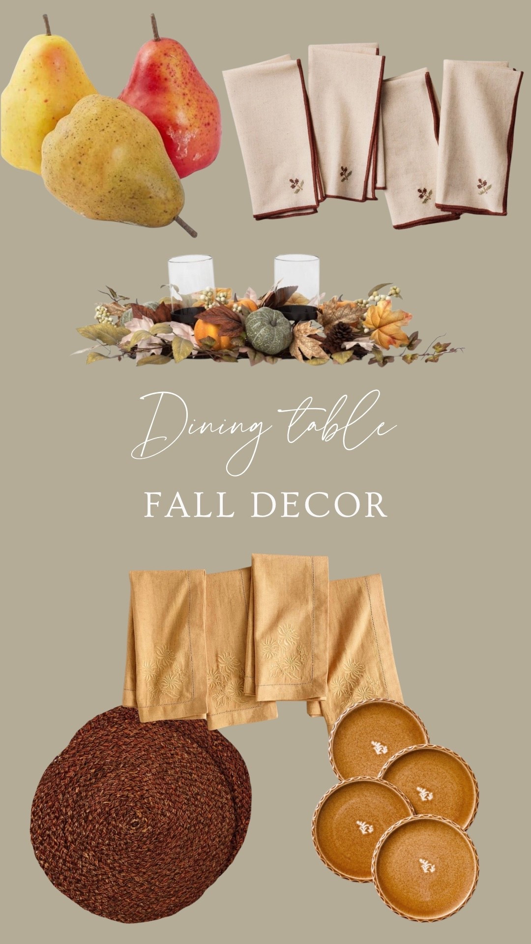 Decor for a stunning dining table scape this fall🍽️

#LTKHome #LTKSeasonal