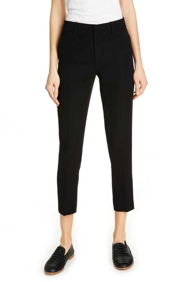 Flat Front Crop Trousers | Nordstrom