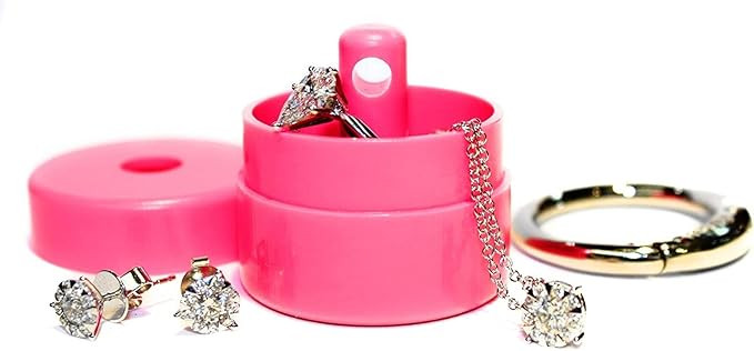 Lion Latch Travel Jewelry Box Case, Ring Holder on Shark Tank - Ring Holder for Women Girls with ... | Amazon (US)