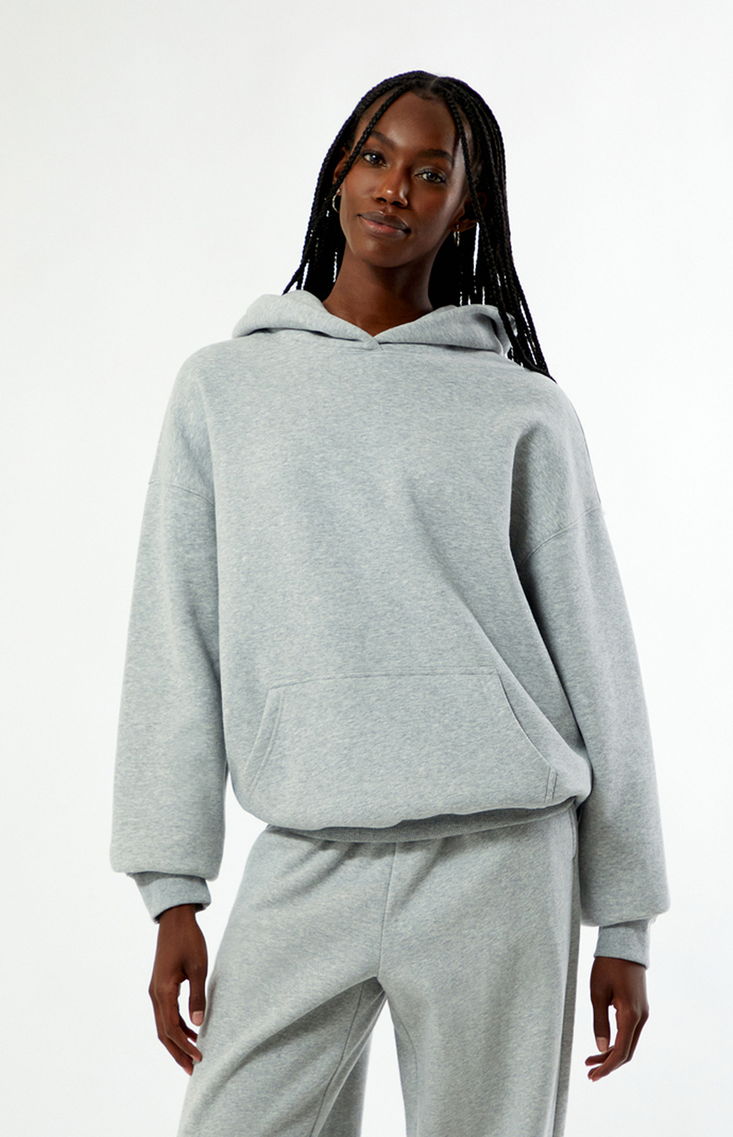 Pacsun Heather Grey Core Vintage Wash Pullover Hoodie | PacSun
