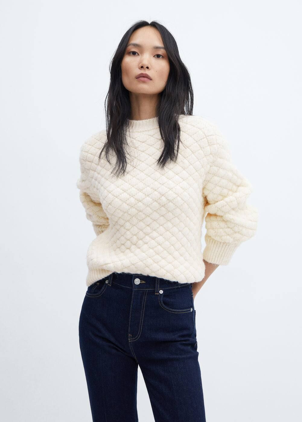 Oversize knit sweater | MANGO (US)
