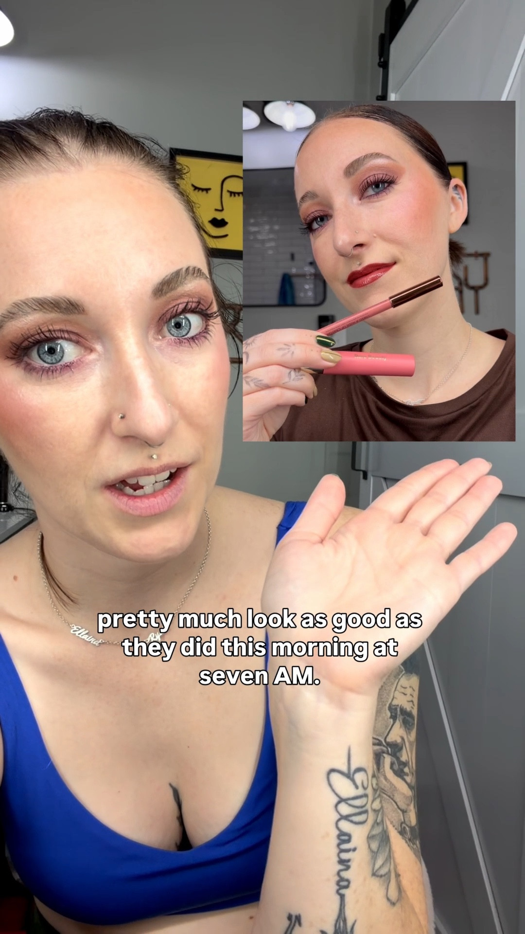 MIND=BLOWN 🤯 
• Not only did these stay ALL DAMN DAY but when I laminate my brows with this glue I get SO MANY compliments!! 🥰 
•16 hours working at the hospital and these mofos DID NOT budge!! 😝 

#LTKBeauty