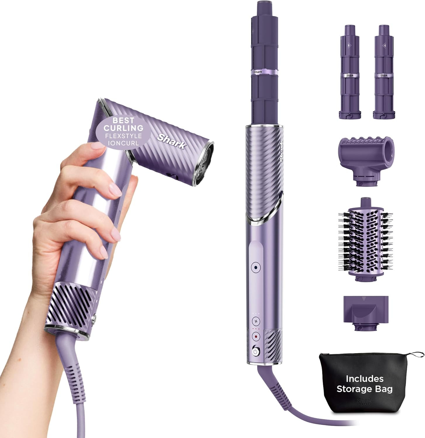 Shark FlexStyle Next-Gen IonCurl 5-in-1 Hair Styler, Curler & Dryer HD840PU | Amazon (US)