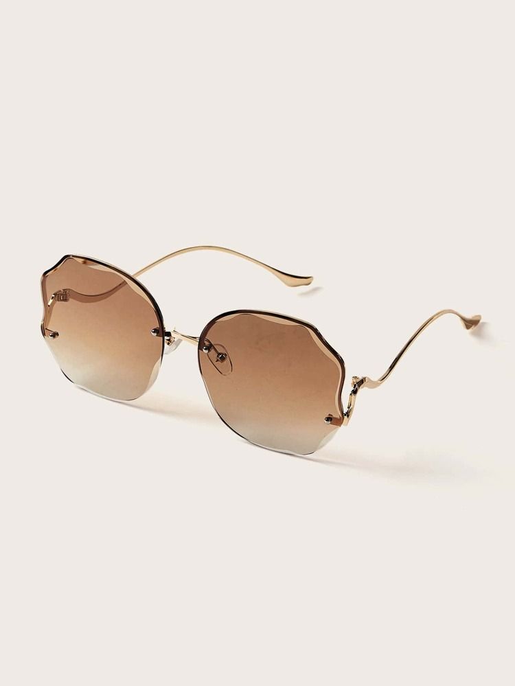 Simple Rimless Sunglasses | SHEIN
