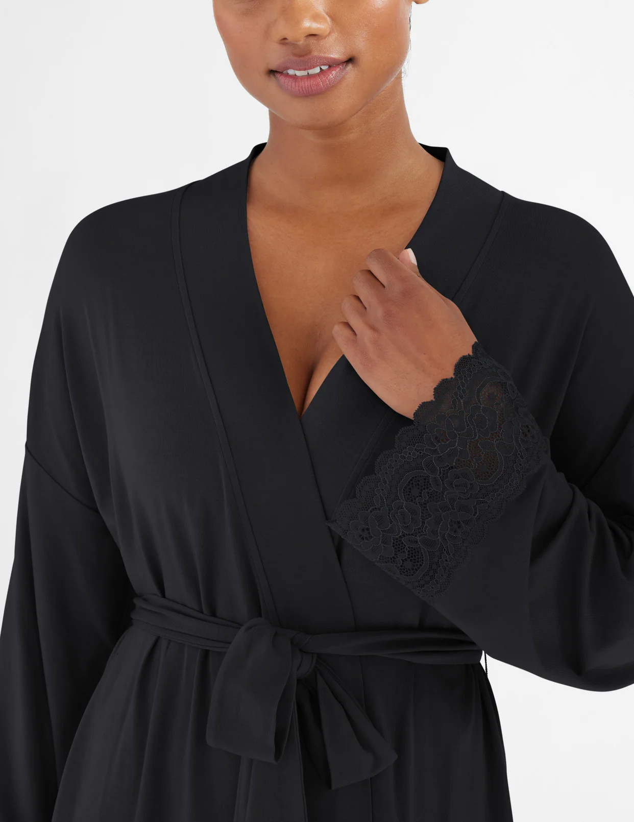 Lace Trim Robe | Women's Sleep Robe | Knix CA