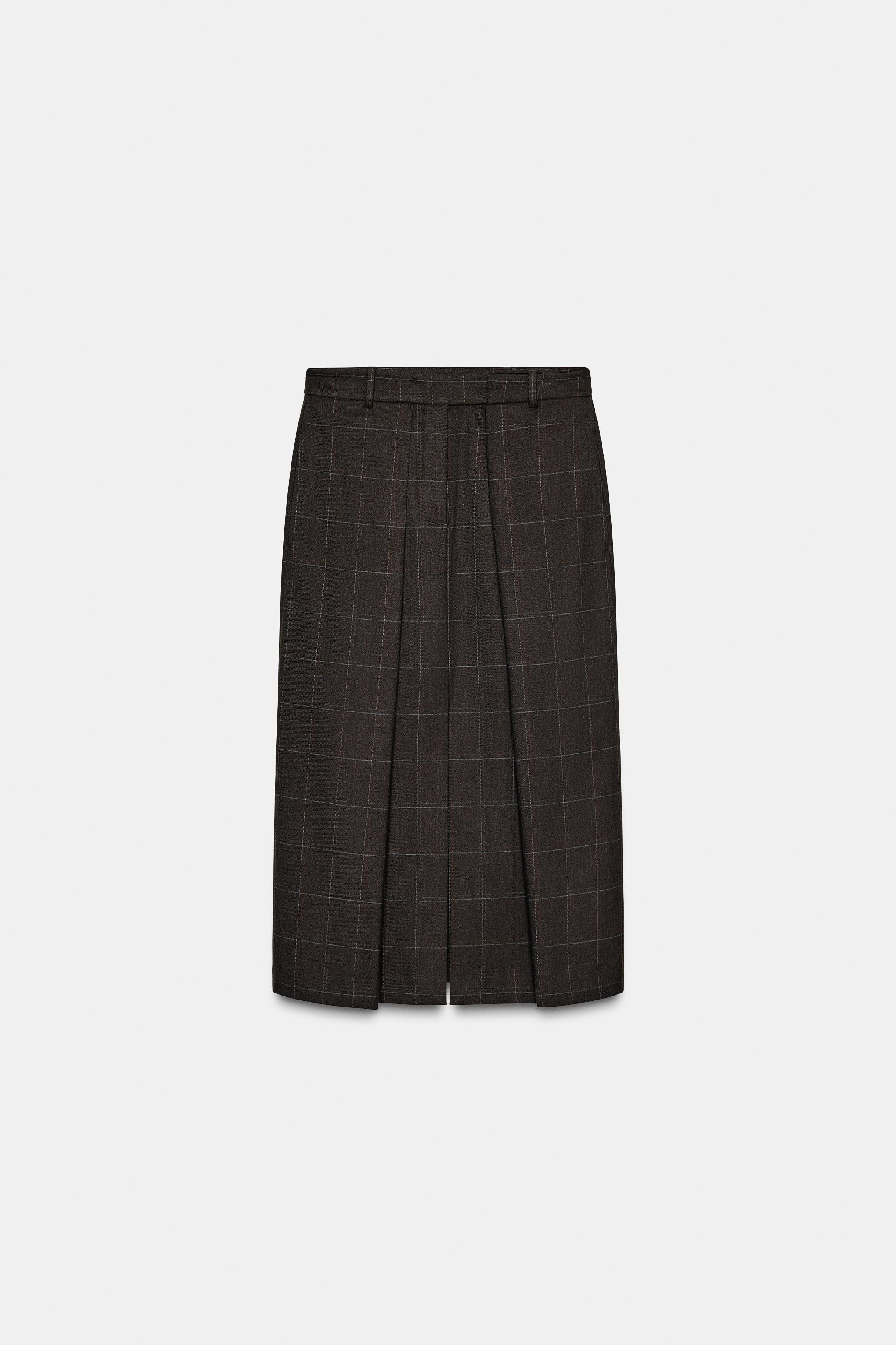 PLAID PLEATED SKIRT ZW COLLECTION | Zara US
