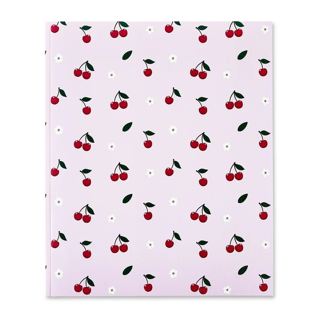 Pen+Gear 3-Prong Letter Size 2-Pocket Paper Folder, 9.4" x 11.4", Pink Cherries | Walmart (US)
