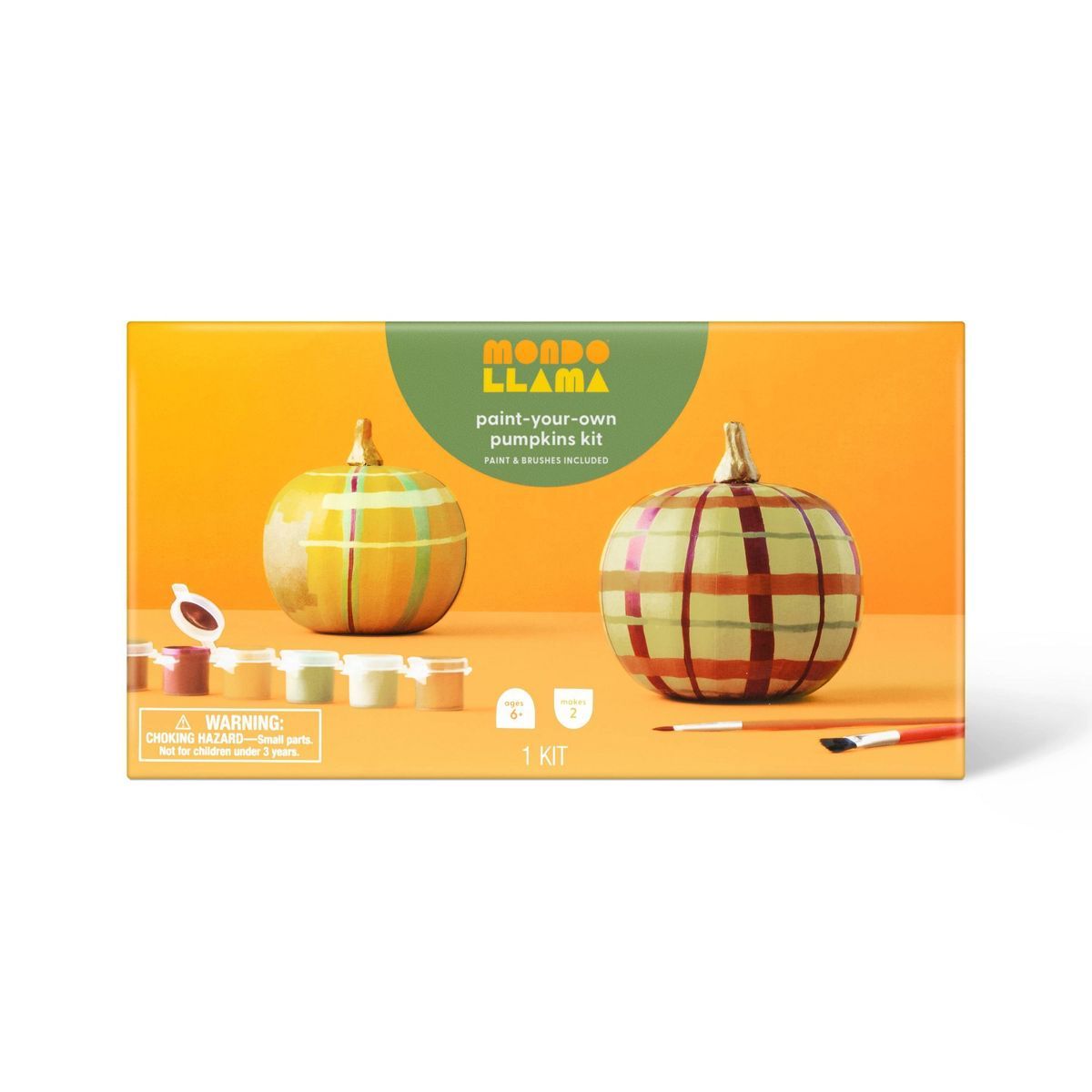 2pk Harvest Paper Mache Pumpkins - Mondo Llama™ | Target