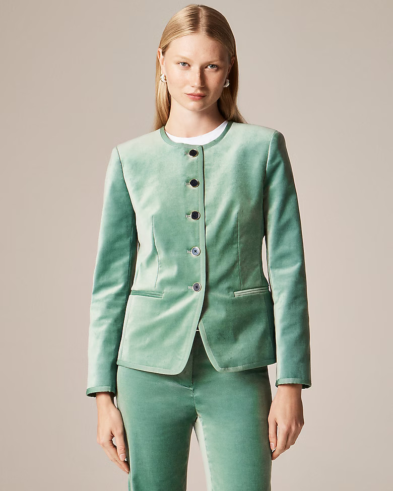 Cora lady jacket in velvet | J. Crew US