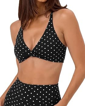 SUUKSESS Women 2 Piece Workout Sets Twist V Neck Sports Bra Yoga Gym Biker Short | Amazon (US)