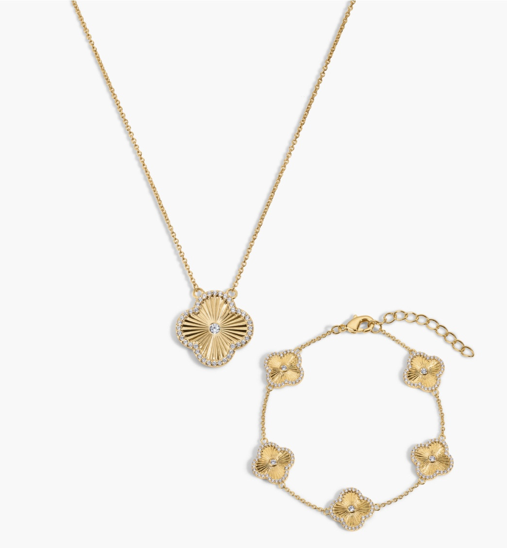 This necklace and bracelet set are on sale!

#LTKSaleAlert