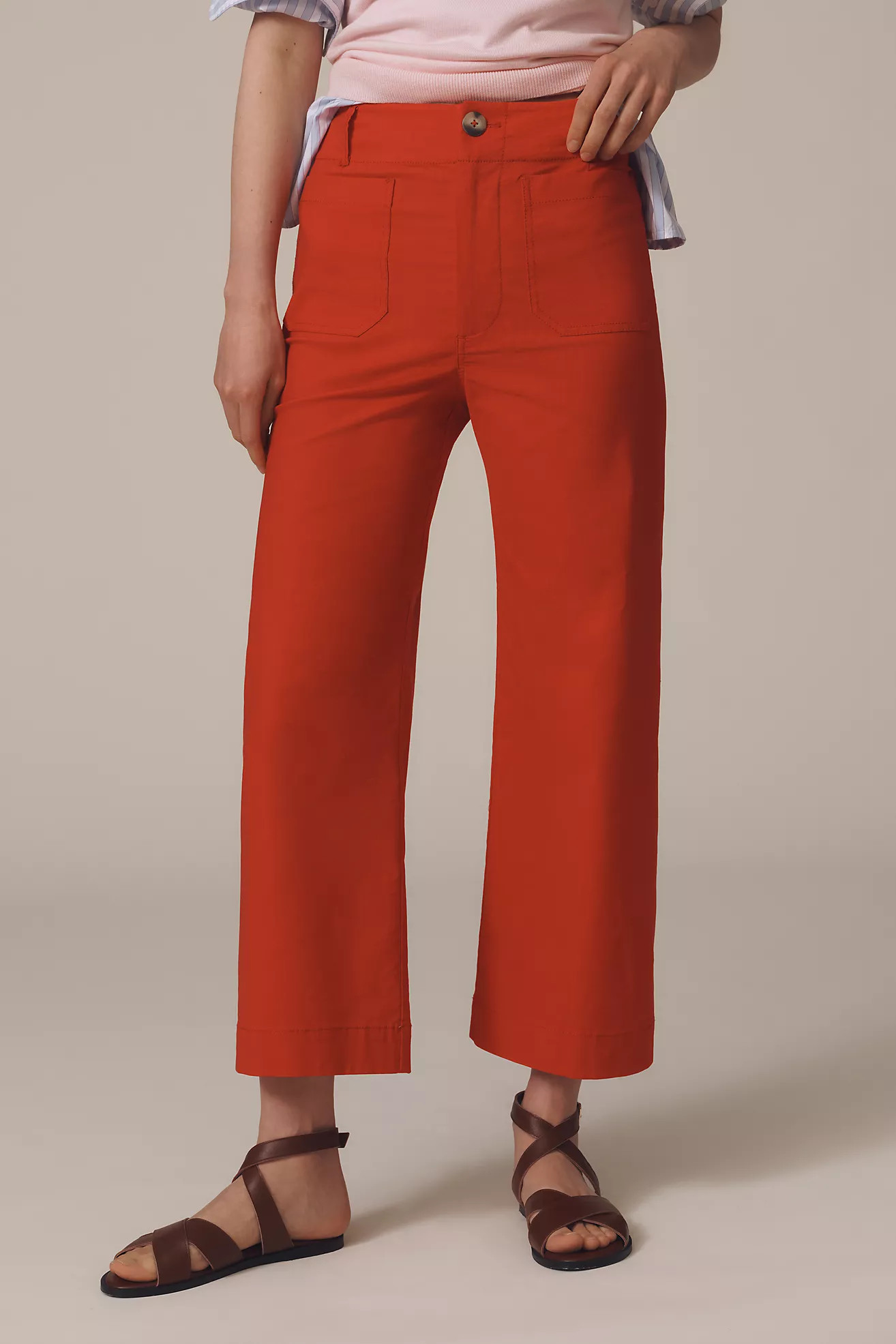The Colette Cropped Wide-Leg Pants by Maeve: Magic Fabric Edition | Anthropologie (US)